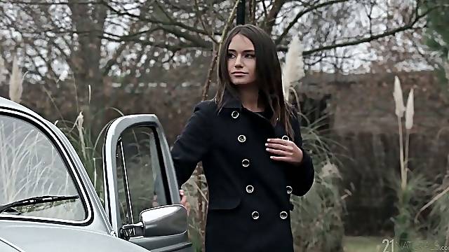 Romantic GF in white stuff Lana Roy rides dick to get her anus polished