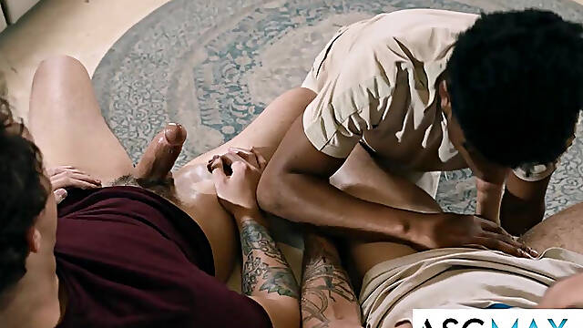 DISRUPTIVE FILMS - Gooning Straight Guys Invite Buddy Over To Help Them Cum