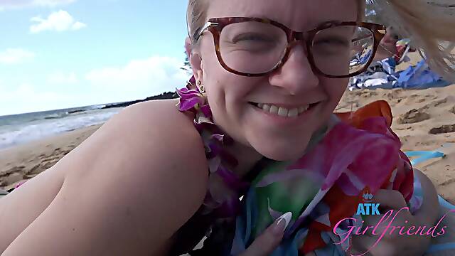 Slim blonde babe Riley Star strips and gets ready for a shower