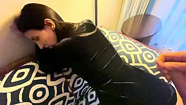 Velvet-Dressed Babe Gets Rough Post-Club Fuck with Cumshot