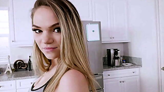Teenager Stepsister With A Cute Ass Fucked By Stepbrother From Behind In Kitchen POV