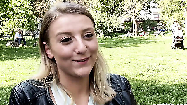 German Teen Tamara Plays with her Dripping Wet Pussy