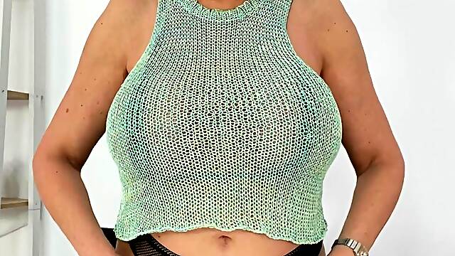 Gorgeous Mature Blonde Solo Masturbation