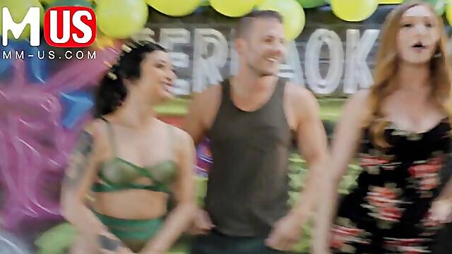 Codey Steele and Avery Blacks jerkaoke sex by Jerkaoke