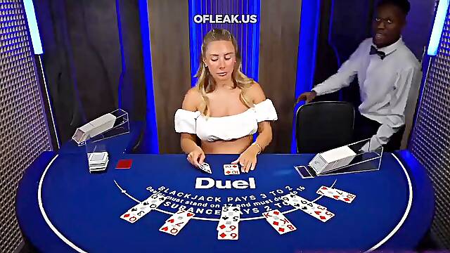 Big Cock Pounds Pregnant Bonnie Blue on Casio Table