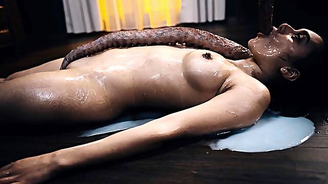 Helpless girl fucked and creampied by multiple big cocks
