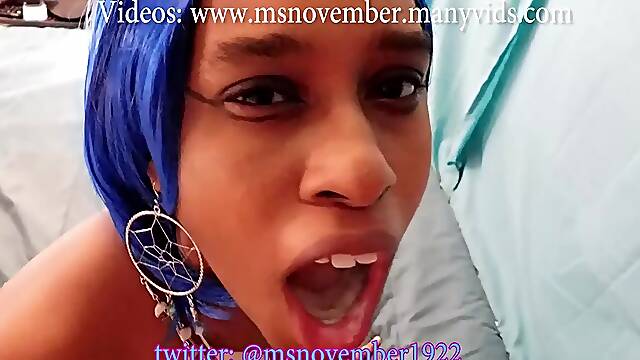 BBC Blowjob Compilation Big Tits Ebony Cutie Sucking Step stepdad