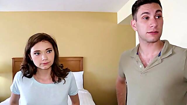Stepbrother and stepsister share room
