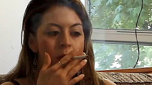 Lisa smoking