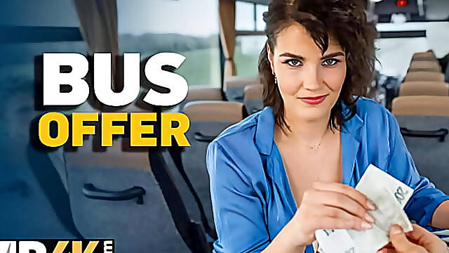 Big-titted MILF gets gangbanged on the bus