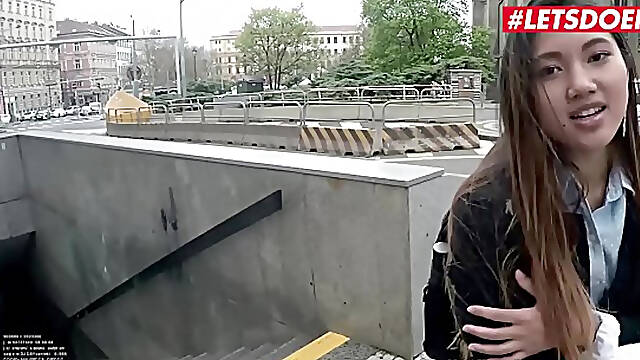 Rough POV Sex For Asian Teen And a Massive Czech Cock - LETSDOEIT.COM