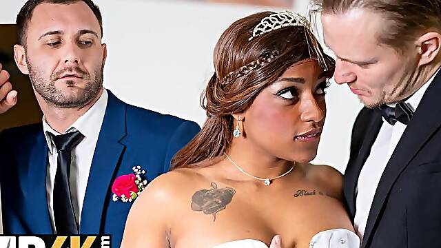 BRIDE4K. Let me enjoy my wedding before it started. Hot sex with Vicky Menage