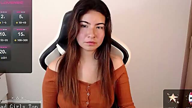Super slim super cute big boobs teen babe cam show