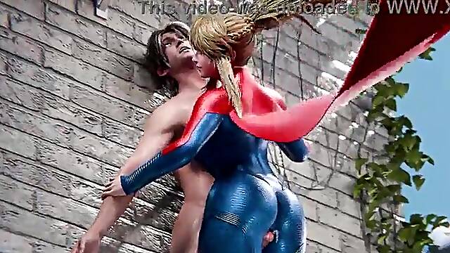 Super Gal Subdues and Extracts Milk from a Homeless Studs Jock - Magikal3D