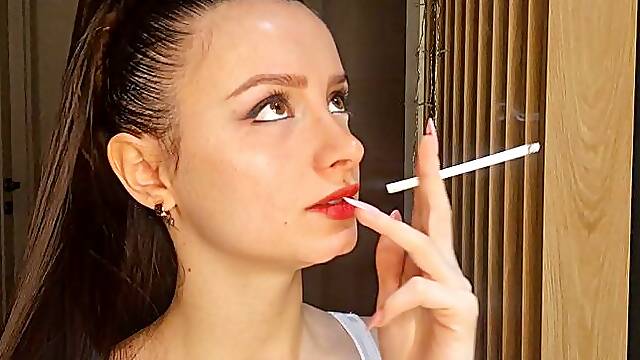 Chainsmoking 10 Winston Super Slims to feed my addiction and feed your smoking fetish desires ;)...