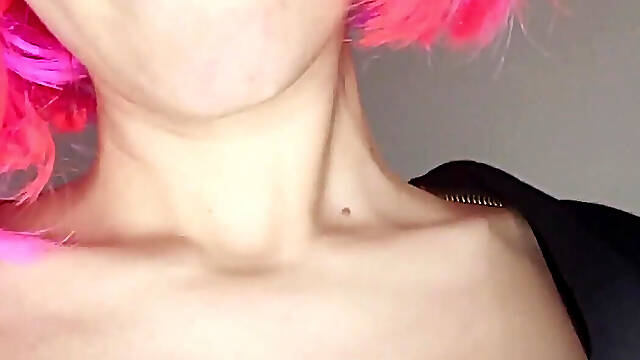 Observe My Passionate Self-pleasure with a Kitty Mask and Big Tits