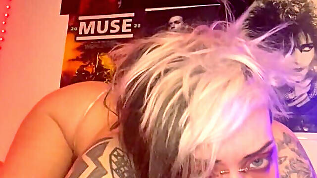 Silver Micro Bikini Sloppy Solo BJ Topless